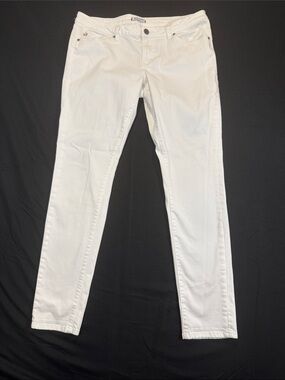 Dear John Straight Skinny Leg Jeans in White Size 30 Preppy Office Casual